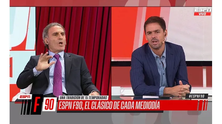 Ruggeri amenazó al aire a 3 periodistas en ESPNF90: "Ahora van a saber"