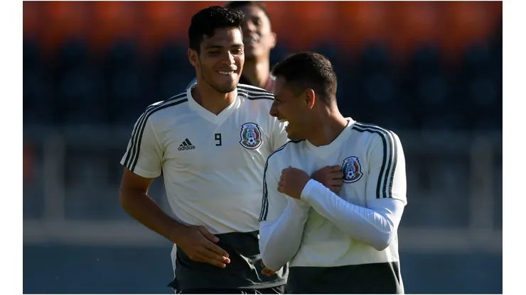 Raúl Jiménez y Javier Hernández