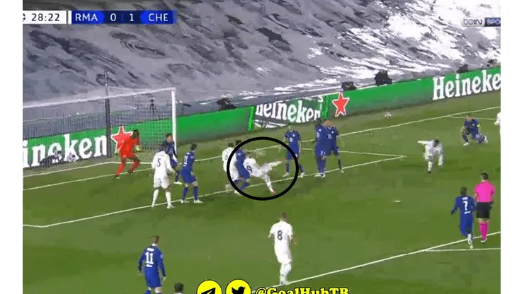 La pirueta de Karim Benzema.