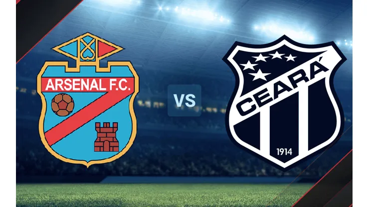 Arsenal de Sarandí vs. Ceará por la Copa Sudamericana.