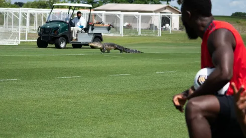 Cocdrilo visita a la plantilla de Toronto FC (Foto: @TorontoFC)
