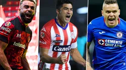 Alexis Canelo, Nico Ibáñez y Jonathan Rodríguez ocupan el Top 3 en la tabla de goleo de la Liga MX.