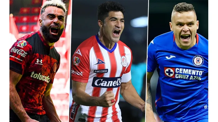 Alexis Canelo, Nico Ibáñez y Jonathan Rodríguez ocupan el Top 3 en la tabla de goleo de la Liga MX.