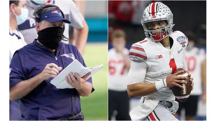 Bill Belichick y Justin Fields