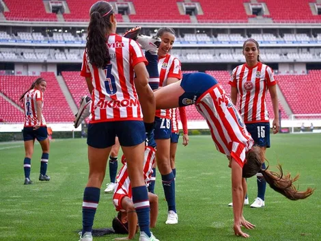 Chivas femenil recrea histórico festejo de Omar Bravo y 'Bofo' Bautista