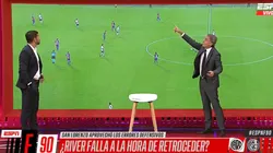 Ruggeri hizo calentar a Seba Domínguez con el análisis de una jugada de River - San Lorenzo