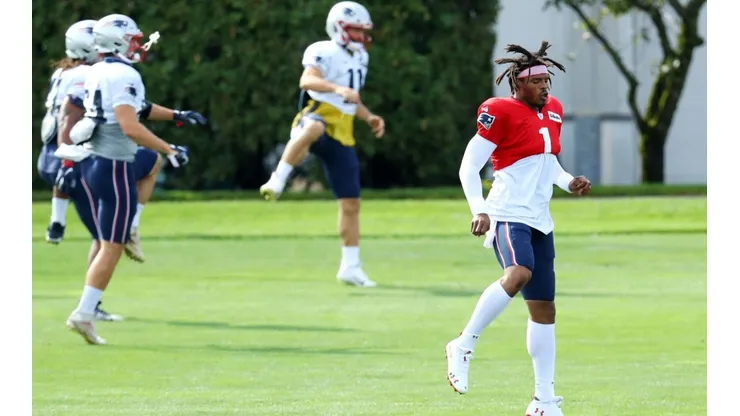 Cam Newton en New England Patriots