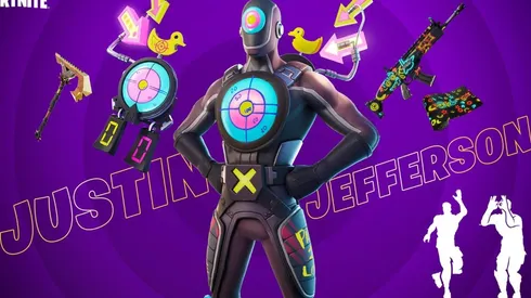 Justin Jefferson llega a Fortnite con su propia skin y celebración
