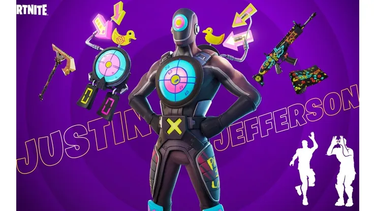 Justin Jefferson llega a Fortnite con su propia skin y celebración