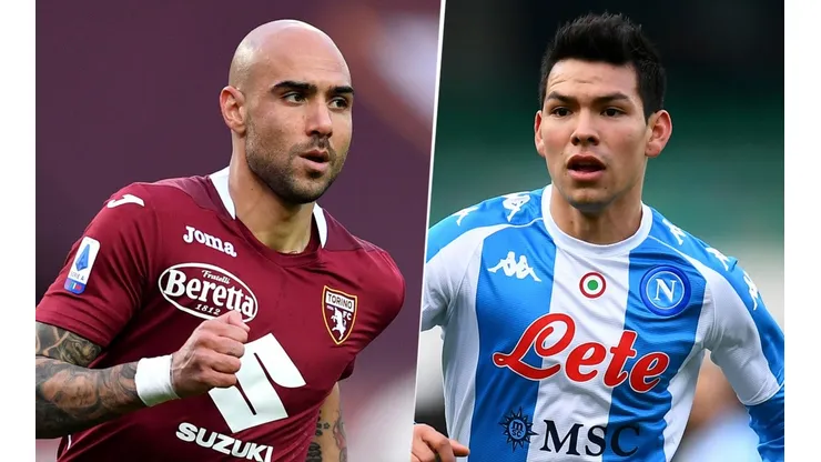 Simone Zaza vs. Hirving Lozano, Serie A (Fotos: Getty Images)