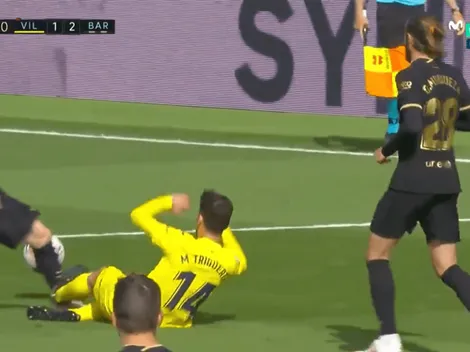 Asustó a todos: Messi recibió un duro planchazo y quedó tirado en el piso