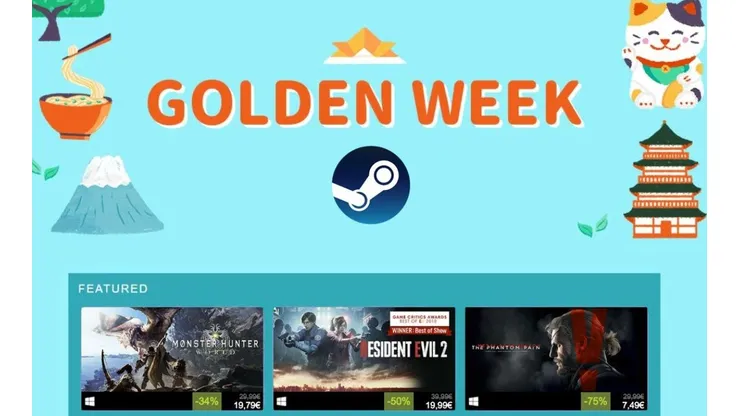 Steam anticipa su nueva promoción de descuentos de juegos: Golden Week