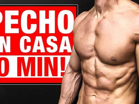 La mejor rutina de pecho para hacer desde tu casa
