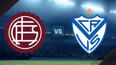 Lanús vs. Vélez por la Copa de la Liga Profesional.