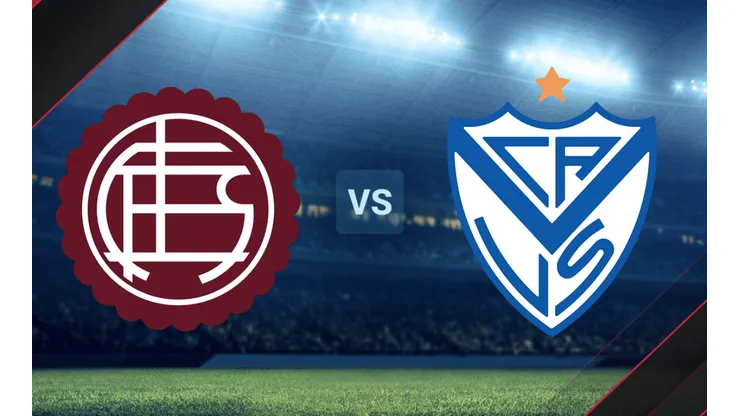 Lanús vs. Vélez por la Copa de la Liga Profesional.