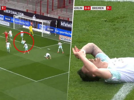 Video viral: un jugador recibió 3 pelotazos en la misma jugada