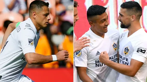 Javier Chicharito Hernández, Julián Araujo y Sebastian Lletget