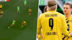 Mide 1,94 y en velocidad no lo para nadie: el último gol de Haaland