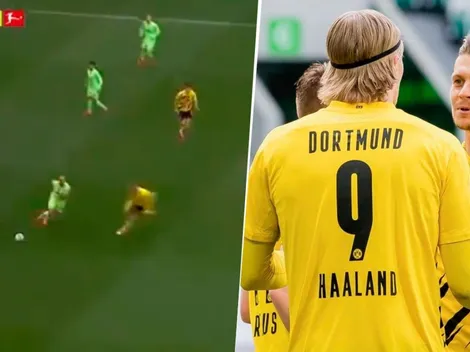 Mide 1,94 y en velocidad no lo para nadie: el último gol de Haaland