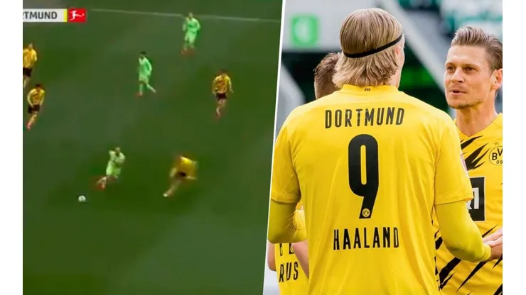 Mide 1,94 y en velocidad no lo para nadie: el último gol de Haaland