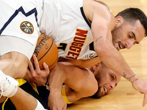 Video: la defensa de Campazzo que le hizo morder el polvo a Stephen Curry