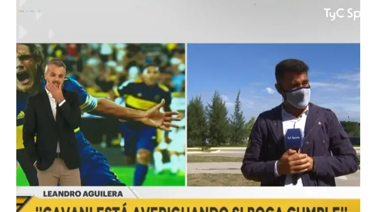 Tato Aguilera reveló el dato que averiguó Cavani de Boca para venir