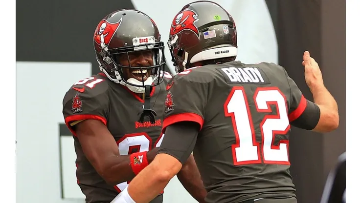 Antonio Brown y Tom Brady