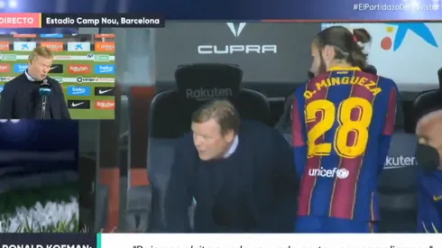 Koeman respondió sobre la polémica con Mingueza: "He hablado con él"