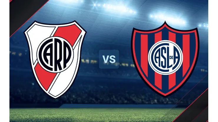 River vs. San Lorenzo por la Copa de la Liga Profesional.