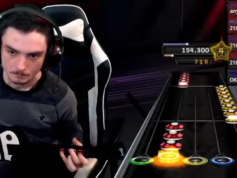 Streamer completa al 100% la canción más imposible del Guitar Hero