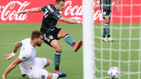 Javier Hernández anotando a Inter Miami