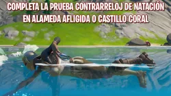 Como completar la prueba contrarreloj de natación en Fortnite
