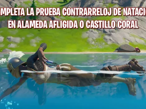 Como completar la prueba contrarreloj de natación en Fortnite