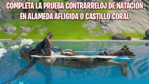 Como completar la prueba contrarreloj de natación en Fortnite