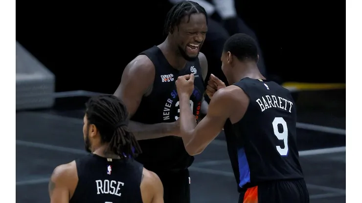 Derrick Rose, Julius Randle y RJ Barrett