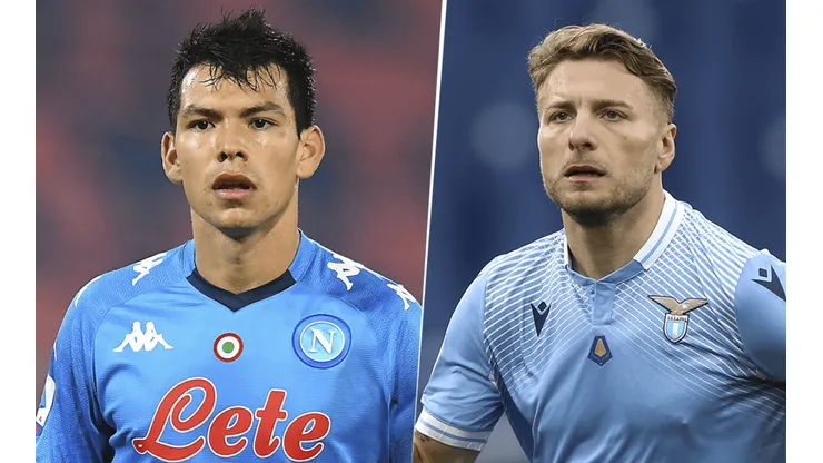 Hirving Lozano y Ciro Immobile, Serie A (Fotos: Getty Images)