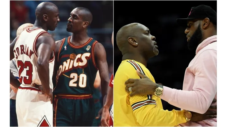 Michael Jordan, Gary Payton y LeBron James