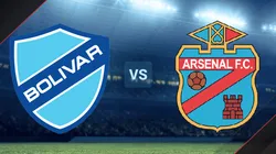 Bolívar vs. Arsenal de Sarandí por la Copa Sudamericana.