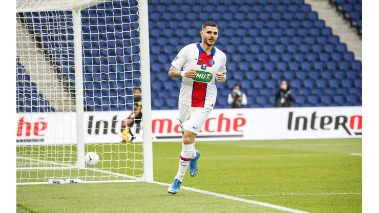 PSG ganó con triplete de Icardi y se metió en semifinales de la Copa de Francia