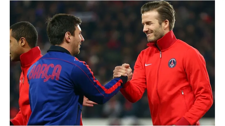 Lionel Messi y David Beckham (Foto: Getty)