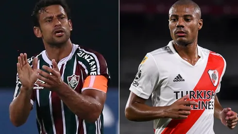 Fred de Fluminense y Nicolás de la Cruz de River Plate (Getty).