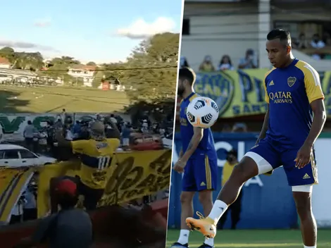 En Bolivia se vuelven locos con los jugadores de Boca: hinchas coparon el entrenamiento