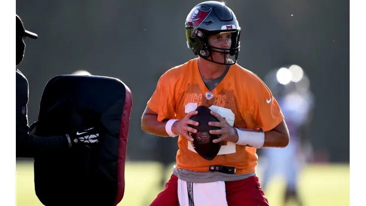 Tom Brady en entrenamiento