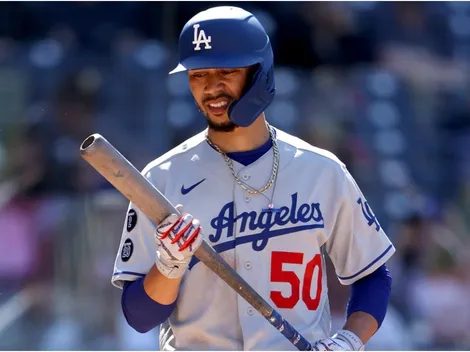 Espantoso pelotazo que recibió Mookie Betts asusta a Los Angeles Dodgers en la MLB
