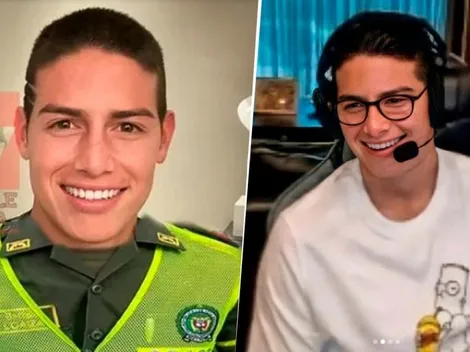 "¿Los policías de tu país son serios?": las risas de James con la Policía de Colombia