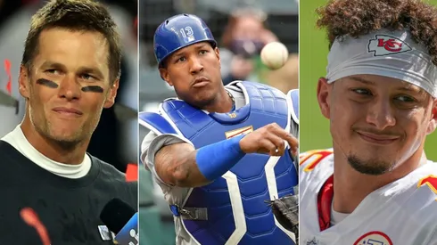 Tom Brady, Salvador Pérez y Patrick Mahomes (Fotos: Getty)