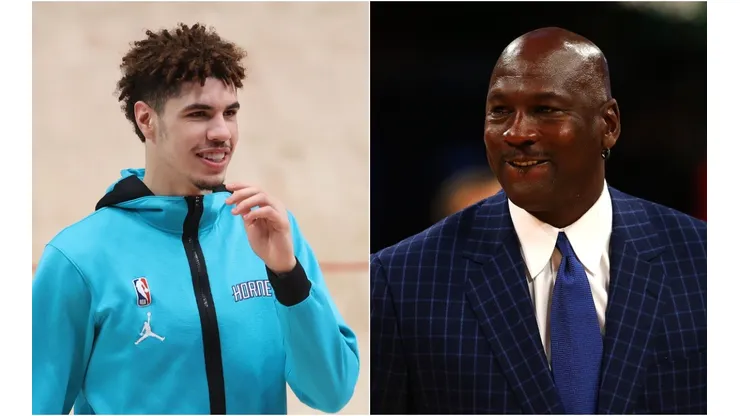 LaMelo Ball y Michael Jordan