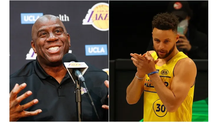 Magic Johnson y Stephen Curry
