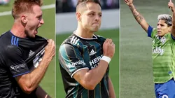 Djordje Mihailovic, Javier Hernández y Raúl Ruidíaz