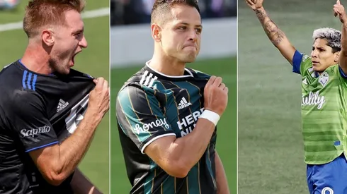 Djordje Mihailovic, Javier Hernández y Raúl Ruidíaz